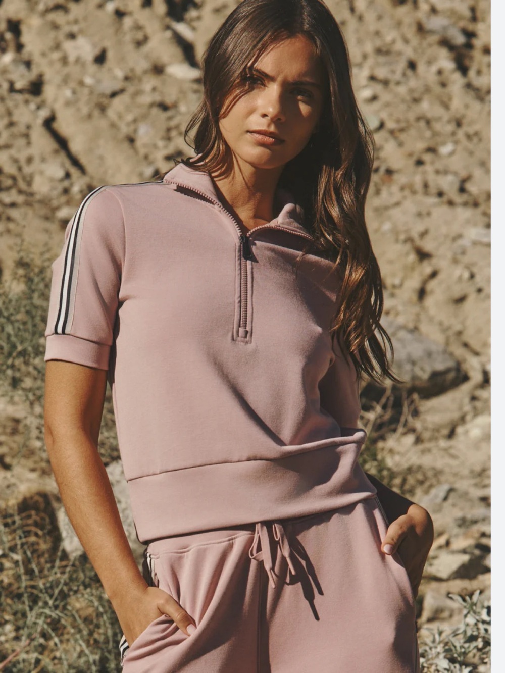 Alp N Rock Amani Womens’s M Blush Pink Quarter-Zip Pullover, never worn